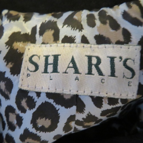 SHARI'S PLACE BLACK SUEDE FRINGED TOP SZ 8 * - Picture 7 of 8